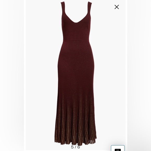 NWT Ulla Johnson AMARANTHUS ZARIAH SHIMMER MAXI DRESS Size M - Picture 5 of 11